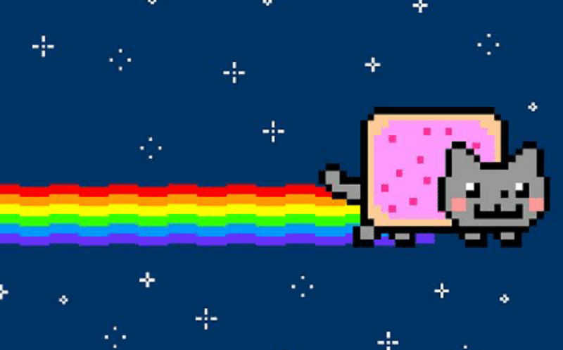 Bounce rate o tasa de rebote | IMG: Nyan cat