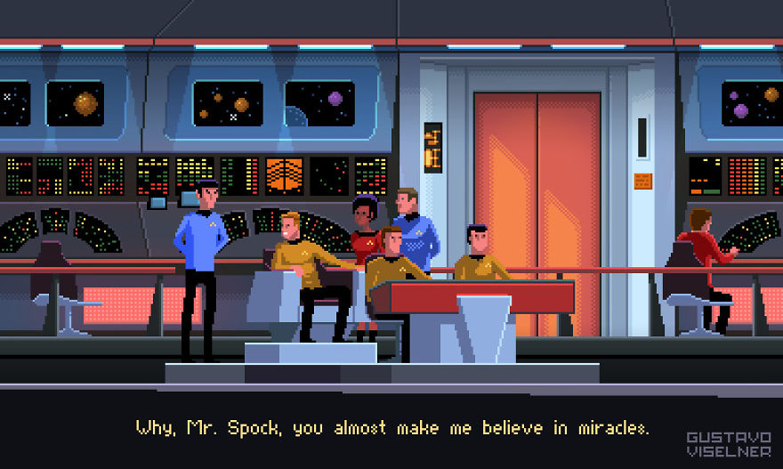 Outbound marketing - IMG: Spock, pixel art